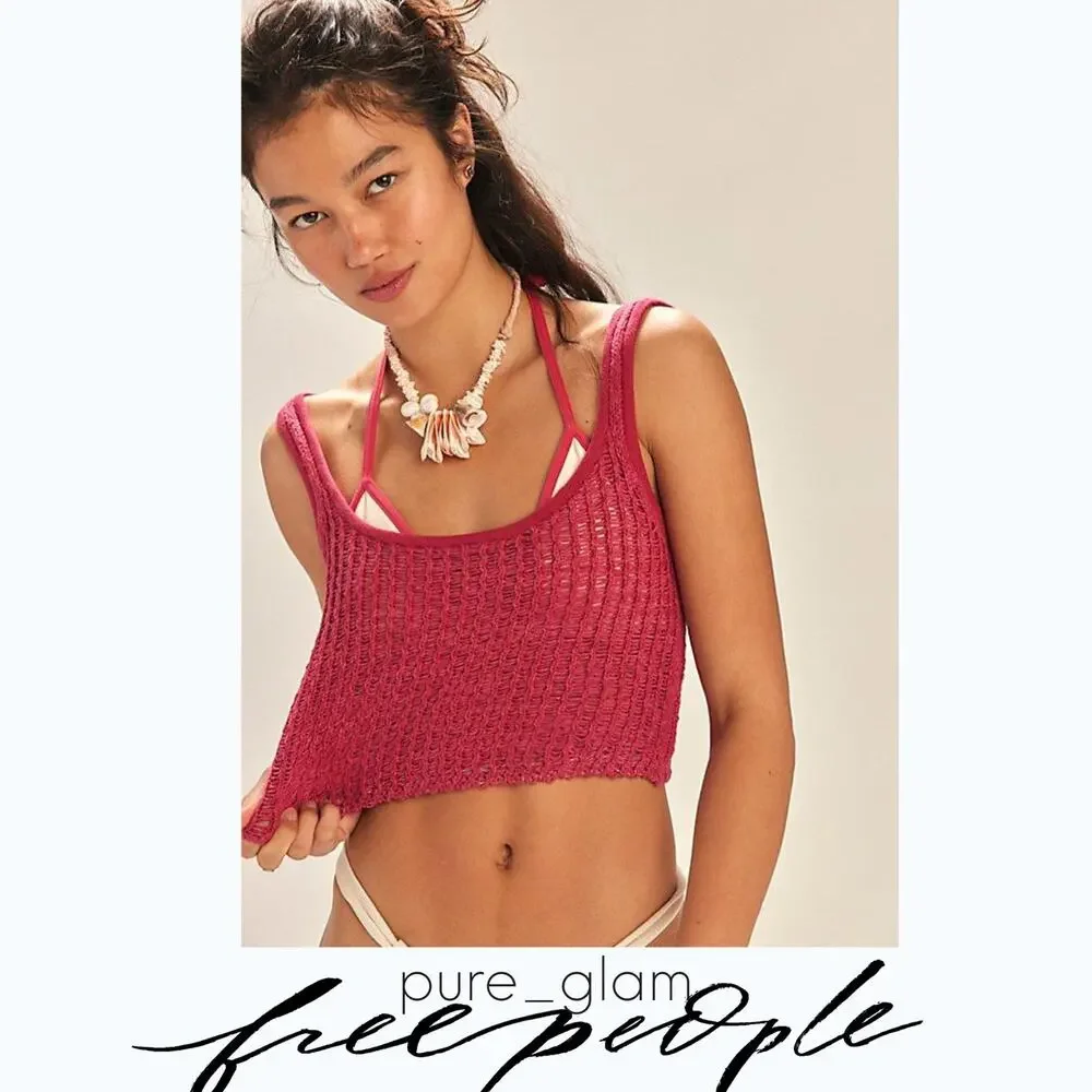 Free People crochet skirt set Free-est